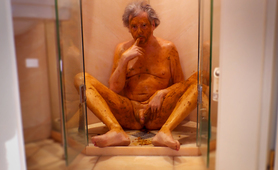 Ivo selfpiss and scatplay in shower for webcam - scat selffacial
