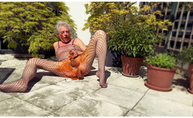 Ivo from Austria - outdoor crossdressed scatplay - pervert sissy slave