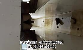 Girl pooping in toilet 5