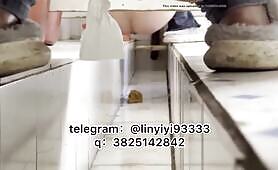 Girl pooping in toilet 6