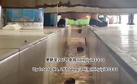 Beautiful girl poops in the toilet 21