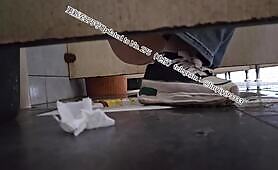 Beautiful girl poops in the toilet 42