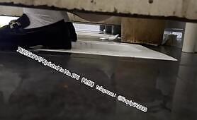 Beautiful girl poops in the toilet 43