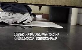 Beautiful girl poops in the toilet 70