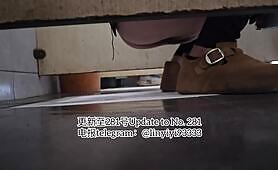 Beautiful girl poops in the toilet 72