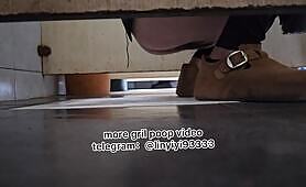 Beautiful girl poops in the toilet 83