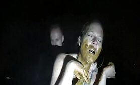 Scat Slut Fucked Outdoors While Eating Scat