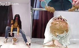 Russian Scat Girls Feeding Their Human Toilet Slave