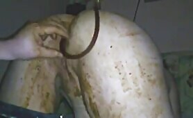 Scat Couple Porn: Extreme Messy Amateur Scat Play with Enema