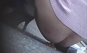 Japanese Girl Poops by Car in Public Scat Porn