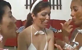 Brazilian Scat Lesbians in Bunny Outfits: A Wild Shit Eating and Smearing Orgy