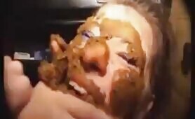 Filthy German Kaviar Babe Gets Face Loaded with Shit & Tongue-Cleans Ass Before Hard Anal Pounding