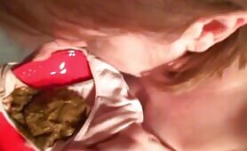 Mature Scat Slut Eats Her Own Shit and Gives Dirty Blowjob to Husband