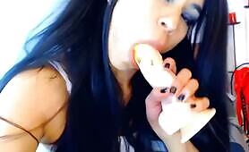 Scat MILF's Dirty Solo: Anal Play & Shitty Blowjob
