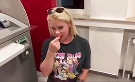 Kinky German Scat MILF Gets Shitty Facial at ATM