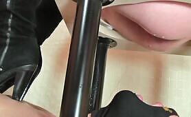 Dominant Scat Femdom Shitting in His mouth