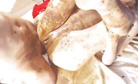 Scat Fetish Couple Pissing and Fucking in Shit